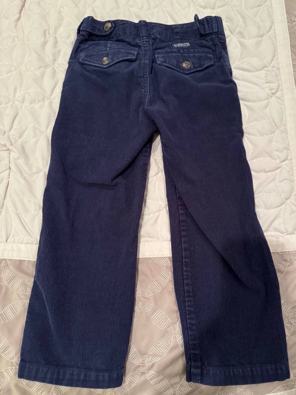 Polo Ralph Lauren Boys Navy Corduroy Pants Size 4T - Picture 3 of 5